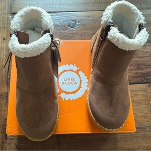NEW Livie and Luca  Size 12 Rook Fleece Water proof Boots, Color Saddle Tan